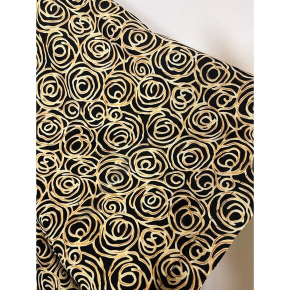 Liz Baker Metallic Floral 3X Black Retro Classic Chic Glam Preppy Geometric 80s - Picture 9 of 11